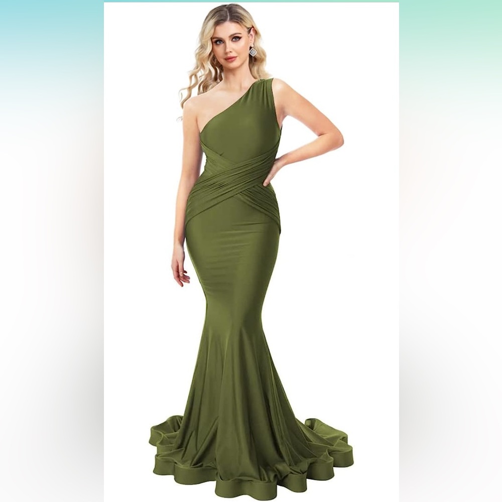 Olive Green Formal Dress size 12